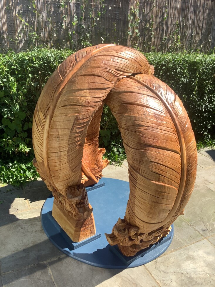 Feather Nest carved in Limewood
